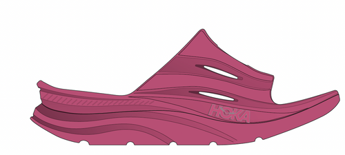 HOKA UNISEX ORA RECOVERY SLIDE 3 PINK YARROW / PINK YARROW display picture 1